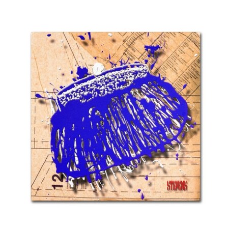 Trademark Fine Art Roderick Stevens 'Snap Purse Blue' Canvas Art, 14x14 RS962-C1414GG